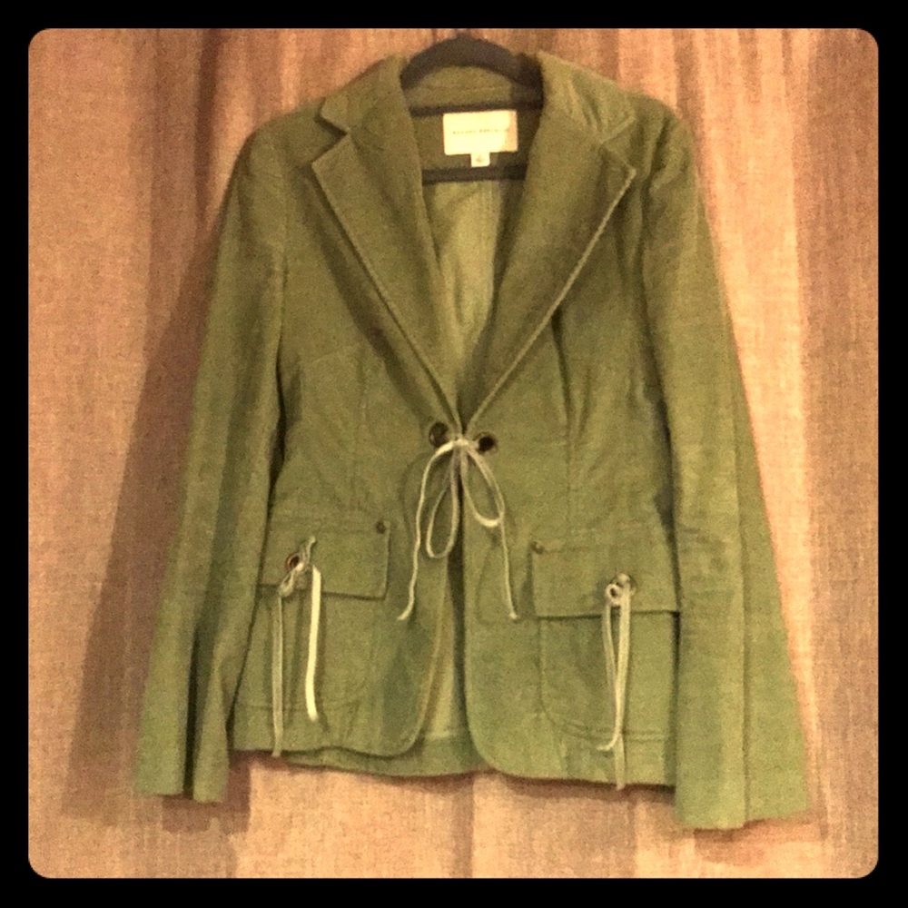 Green corduroy blazer